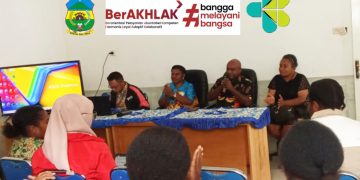 Direktur RSUD Dogiyai,dr.Rini Elisabet Tigi buka Kegiatan Sosialisasi Aplikasi Sirs,Sisrute dan RS online